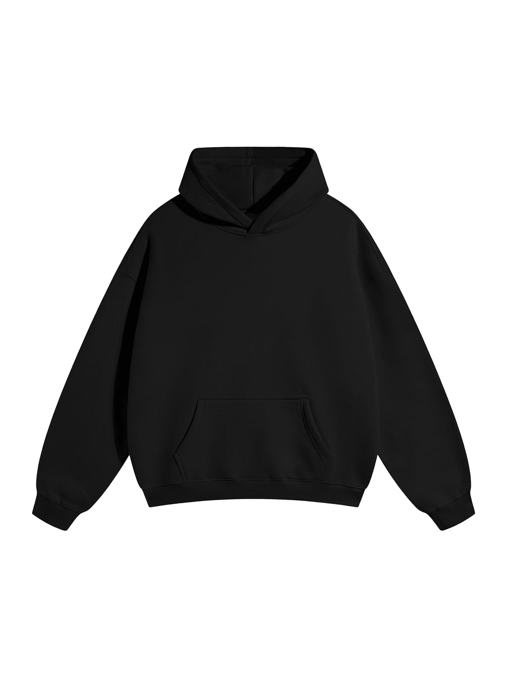 350 GSM Lunar Hoodie - Black