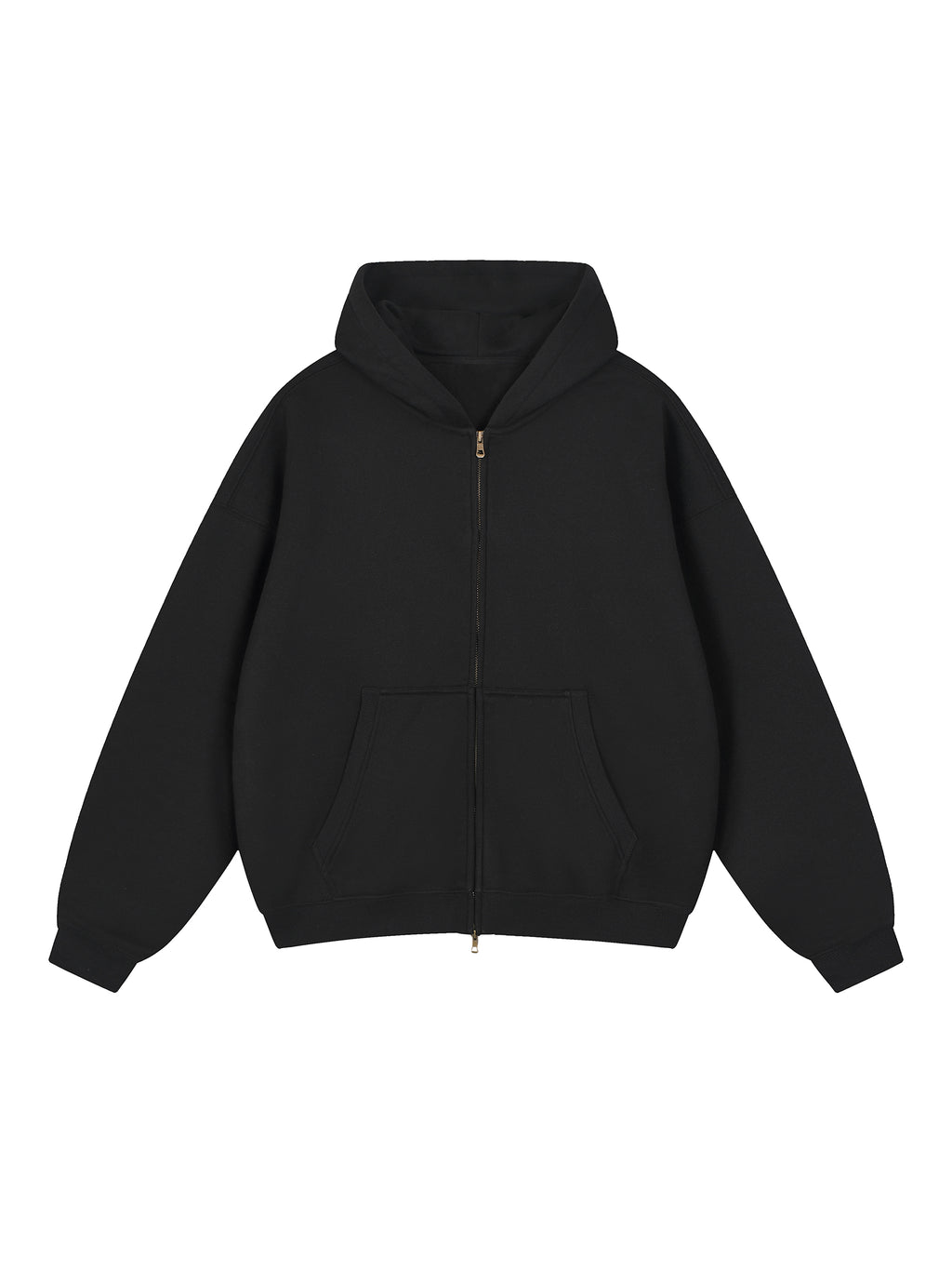 350 GSM Lunar zip-up - Black