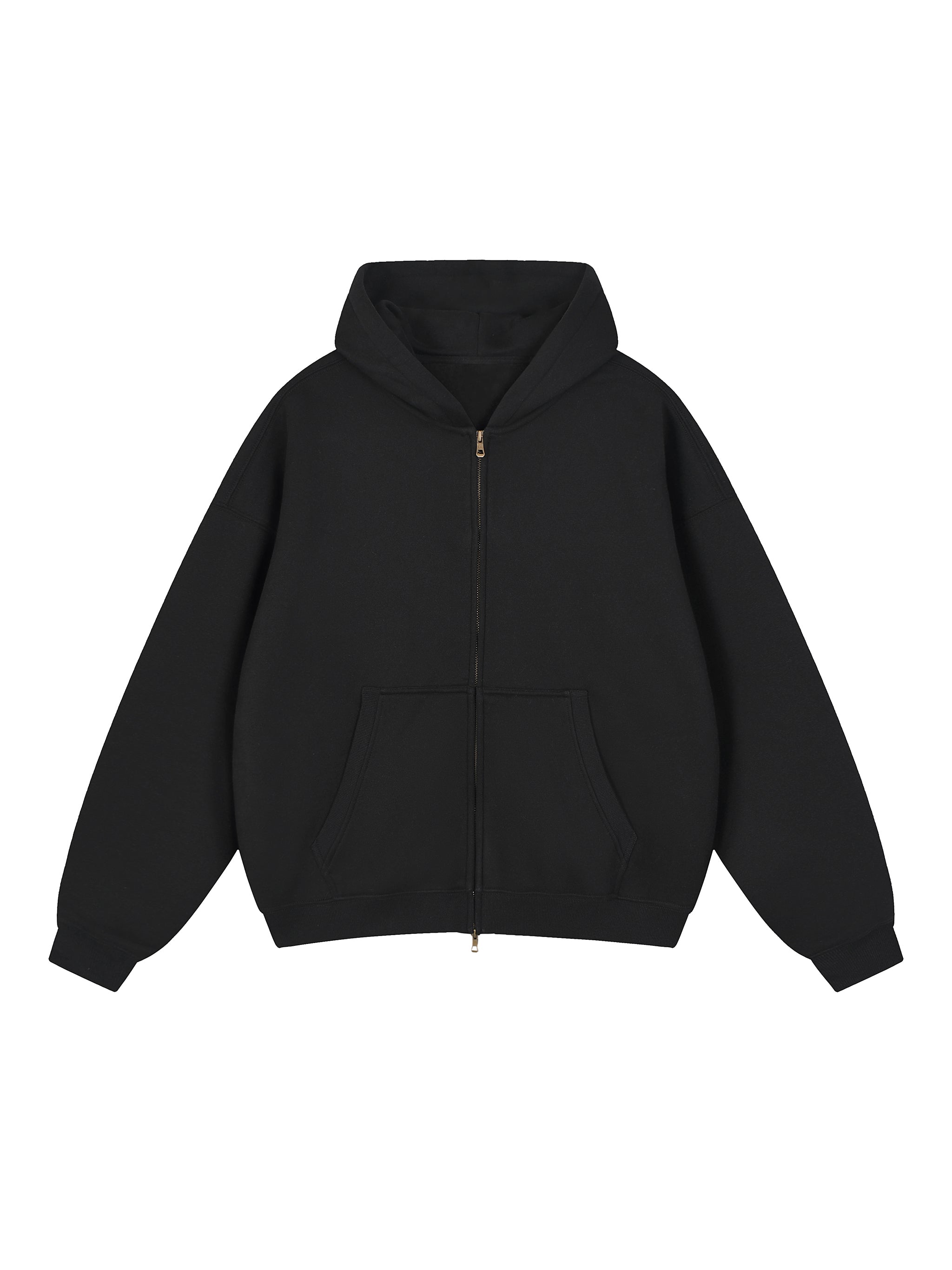 350 GSM Lunar zip-up - Black