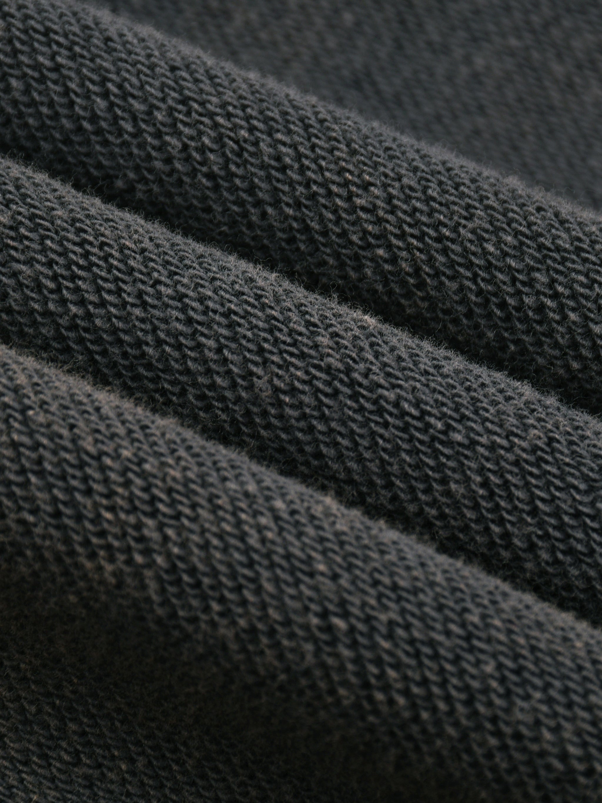 Washed Frayed-Hem Hoodie - Black