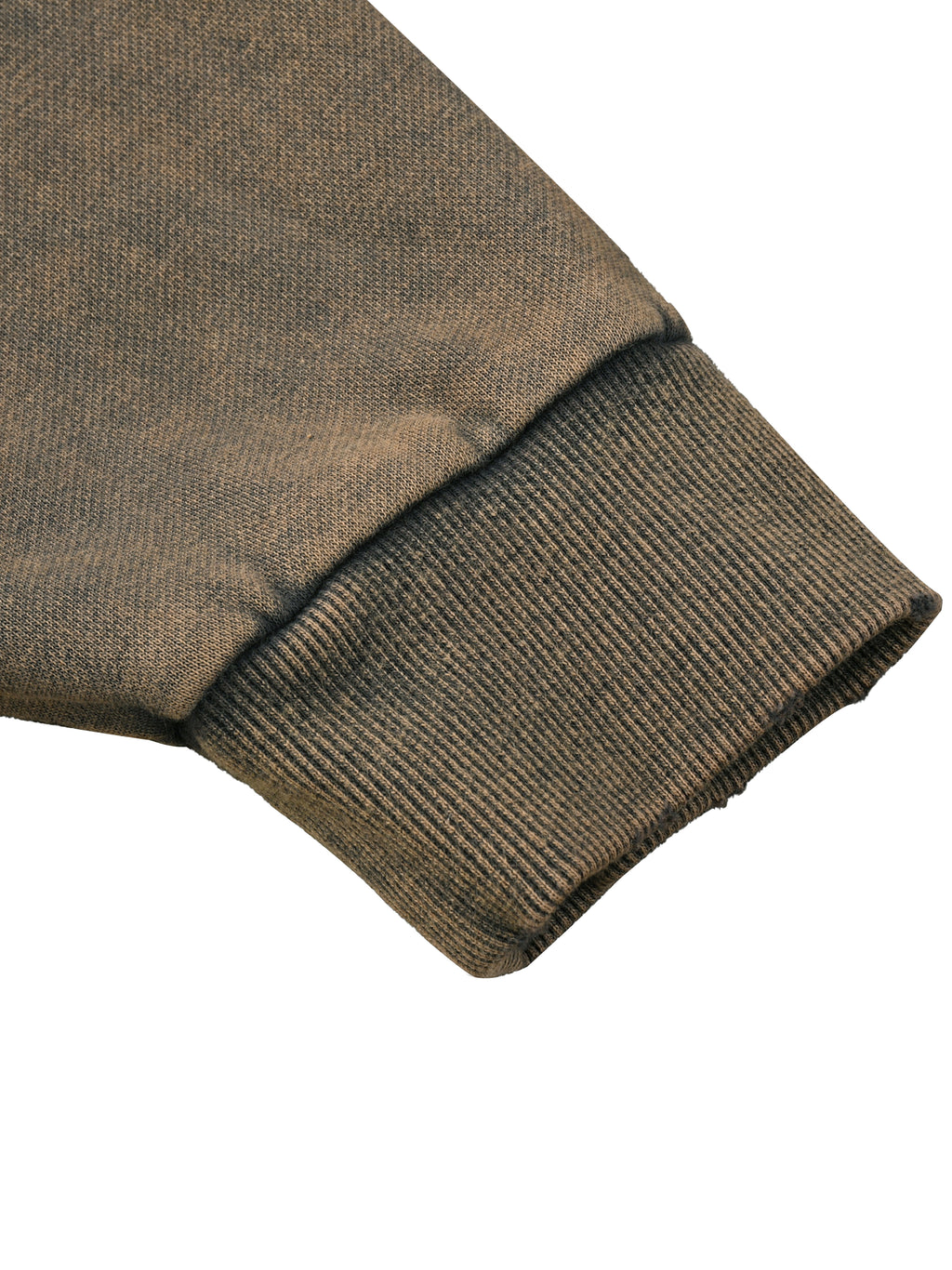 Washed Frayed-Hem Hoodie - Gray