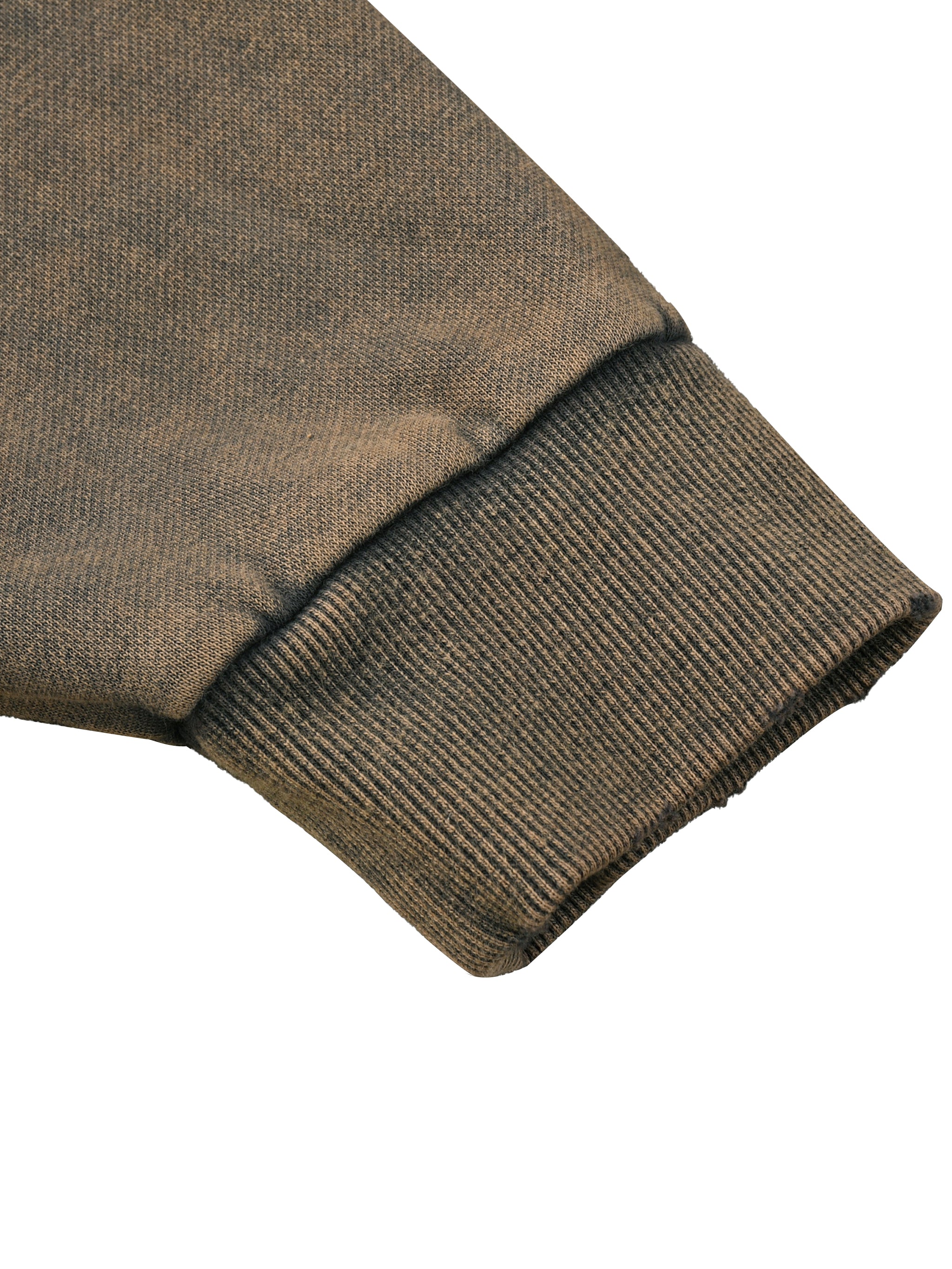 Washed Frayed-Hem Hoodie - Gray